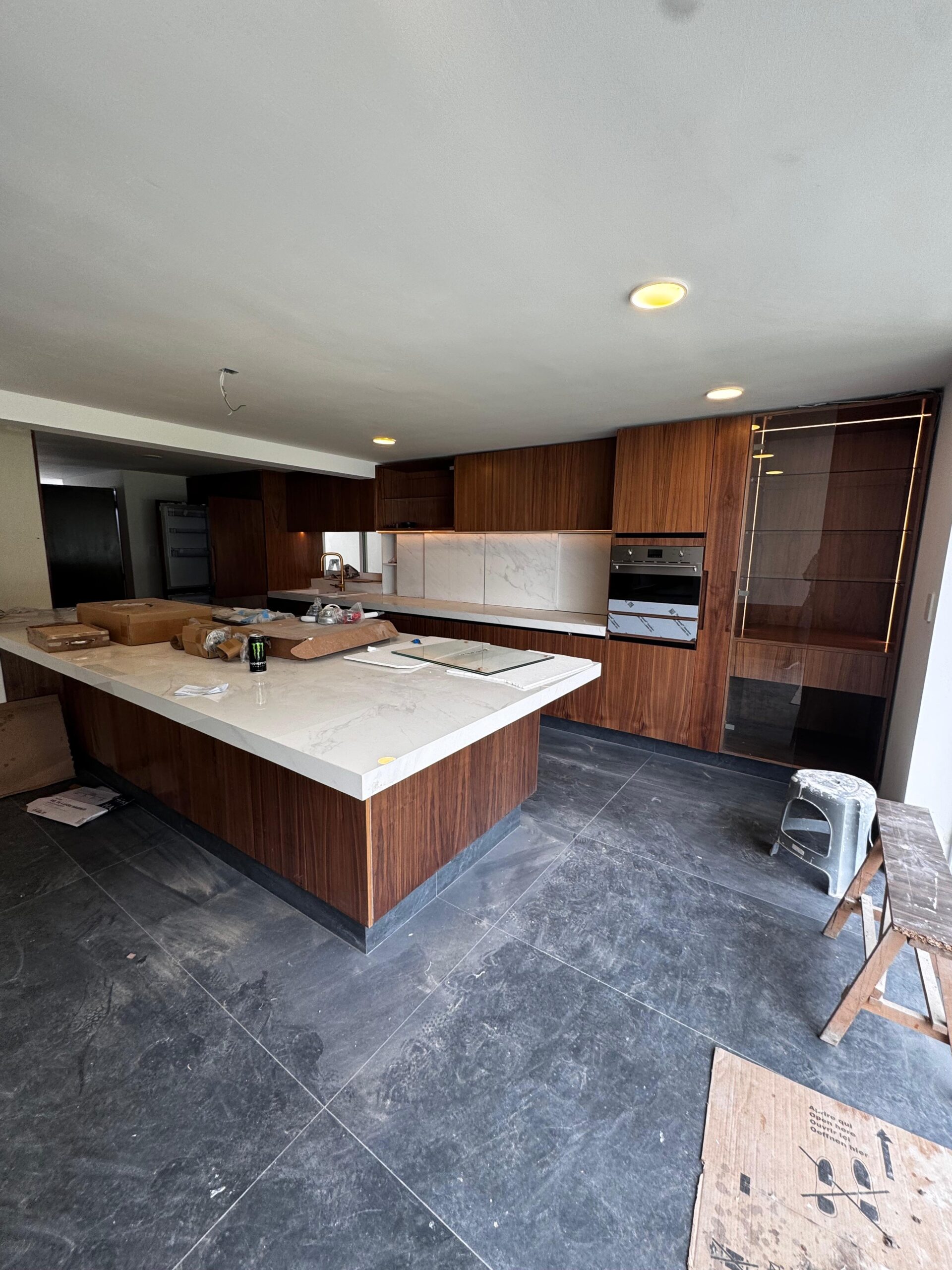 Cocina en proceso