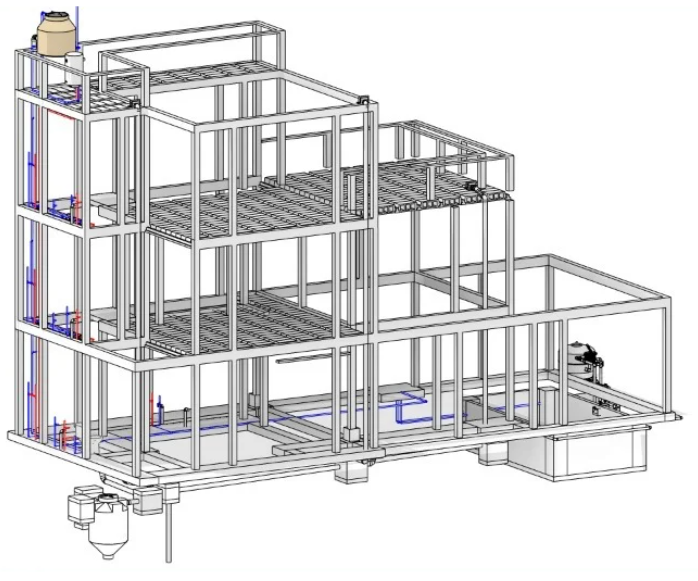 Modelo isométrico BIM
